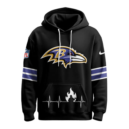 Baltimore Ravens x Firefighter Appreciation Night Game Hoodie