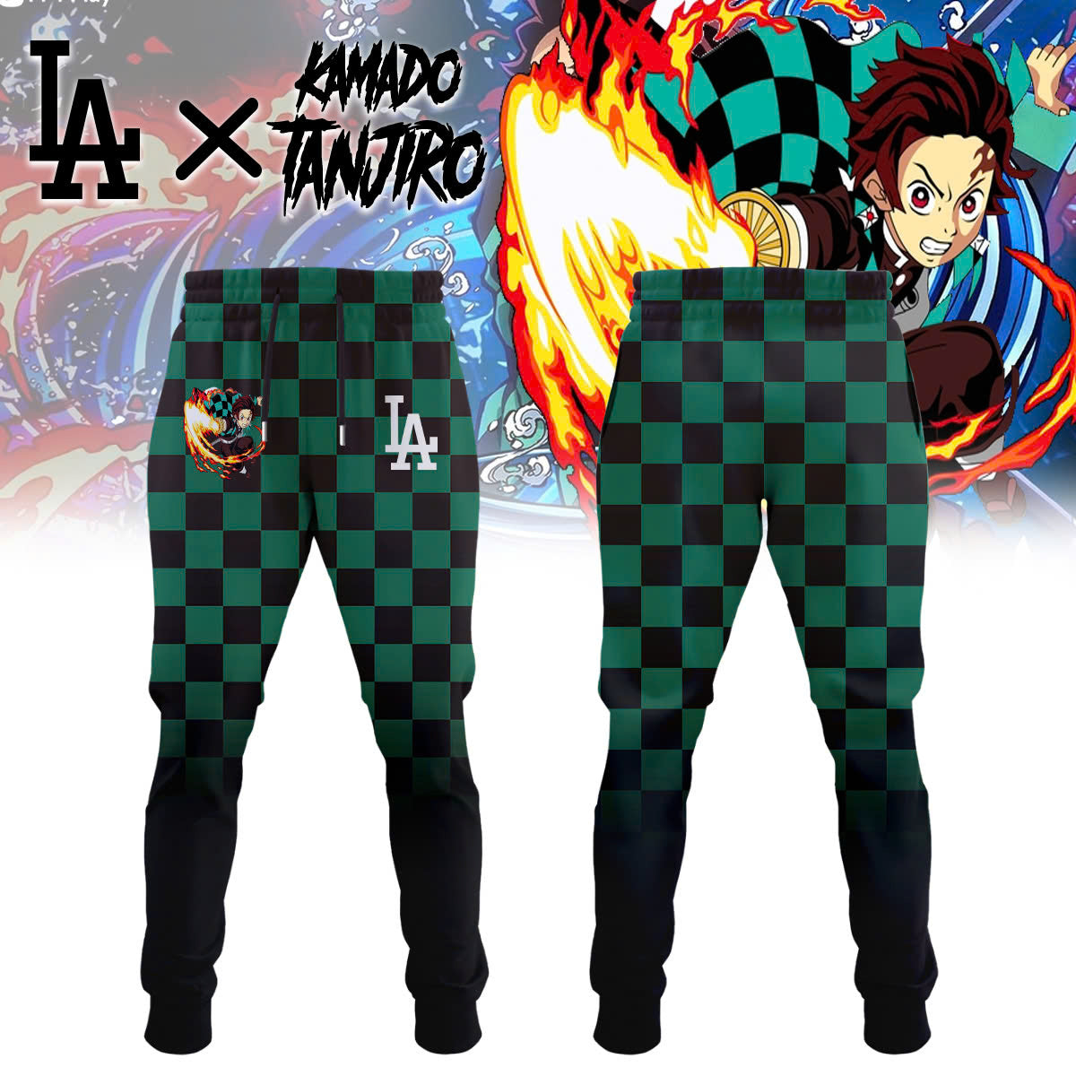 LA vs Demon slayer Kamado Tanjiro T-Shirt