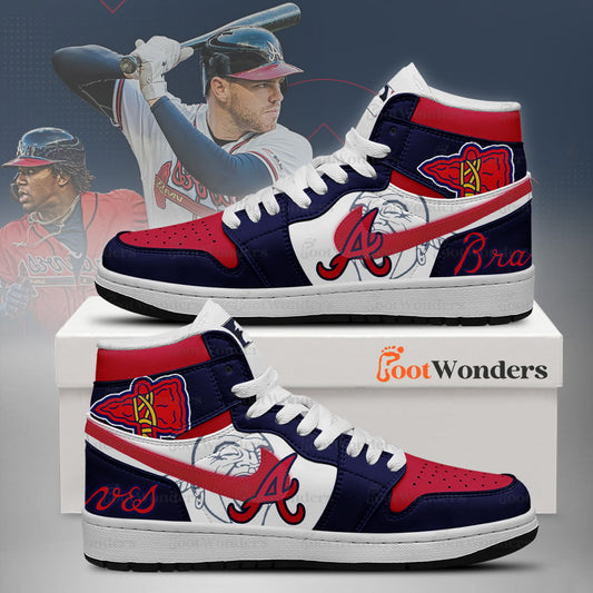 Atlanta braves High Top Air JD1 Sneaker