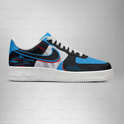 Miami Marlins Low Top Air AF1 Sneaker