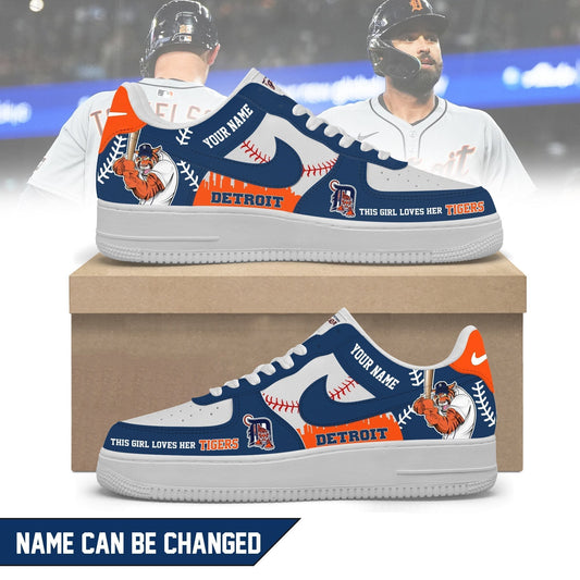 Detroit Tigers | Personalized AF1 Limited Edition, MLB Personalized Limited Edition Shoes 2025 | CO12