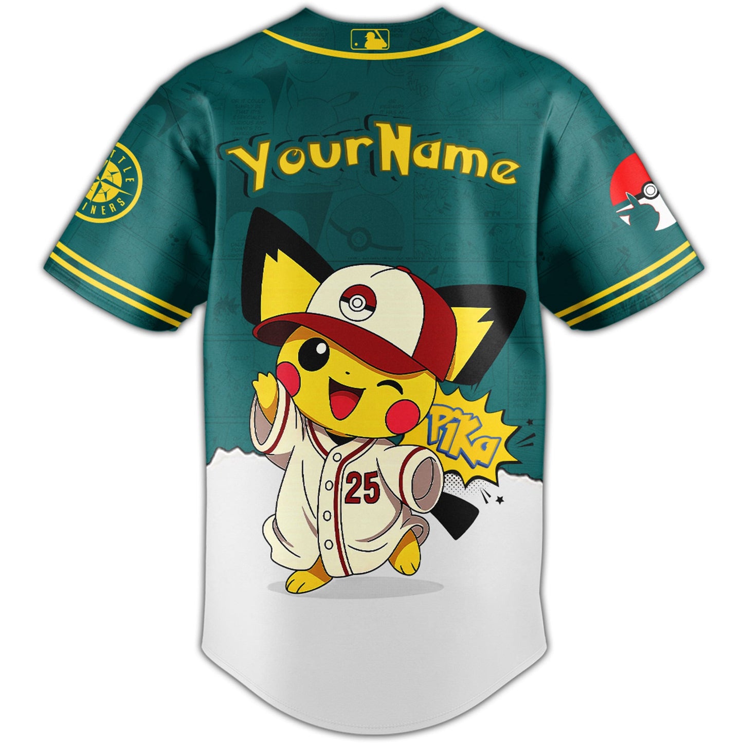 Seattle Mariners V2 × Pokémon GO Night 2025 Limited Edition Jersey