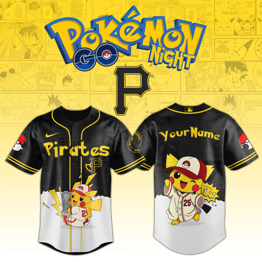 Pittsburgh Pirates V2 × Pokémon GO Night 2025 Limited Edition Jersey