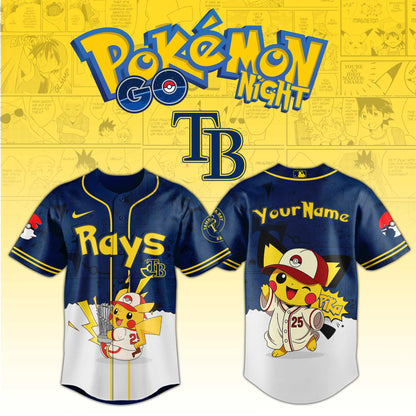 Tampa Bay Rays V2 × Pokémon GO Night 2025 Limited Edition Jersey