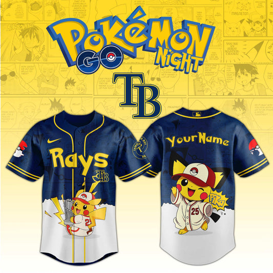Tampa Bay Rays V2 × Pokémon GO Night 2025 Limited Edition Jersey