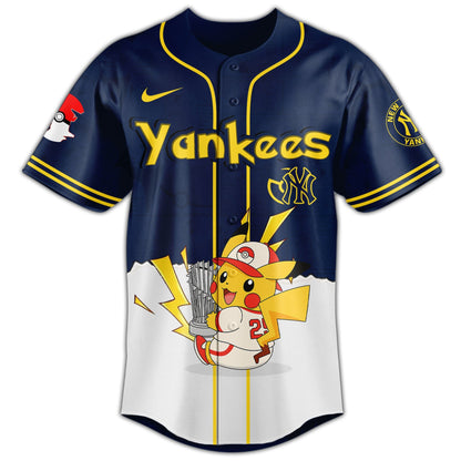 New York Yankees V2 × Pokémon GO Night 2025 Limited Edition Jersey