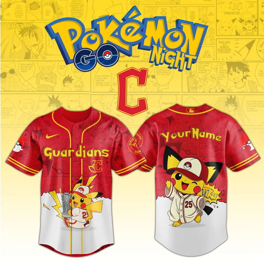 Cleveland Guardians V2 × Pokémon GO Night 2025 Limited Edition Jersey
