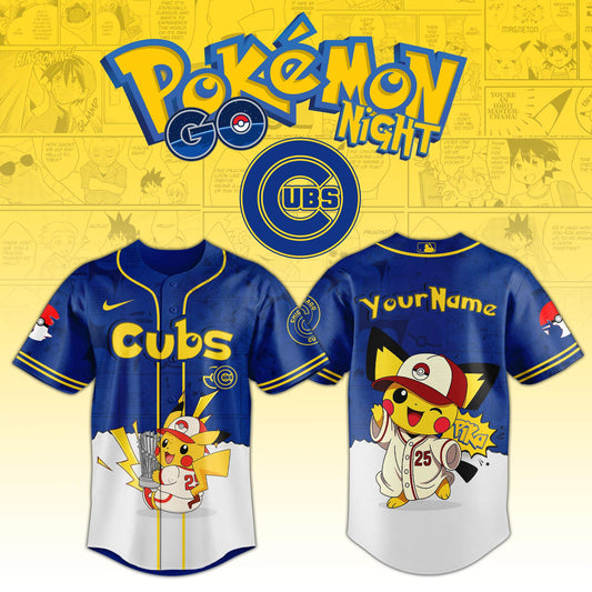 Chicago Cubs V2 × Pokémon GO Night 2025 Limited Edition Jersey