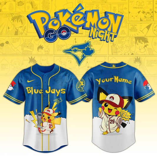 Toronto Blue Jays V2 × Pokémon GO Night 2025 Limited Edition Jersey
