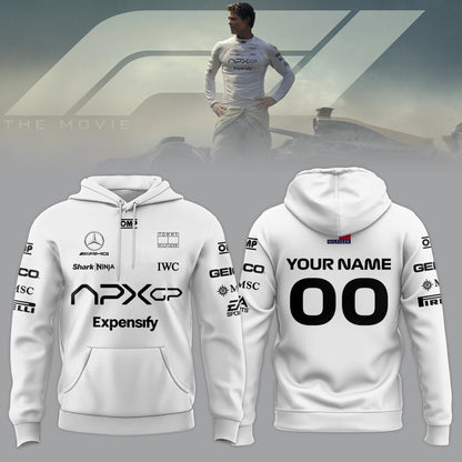 F1 The Movie 2025 APXGP “Brad Pitt” Custom Hoodie