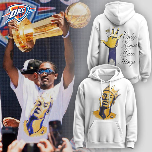 . Oklahoma City Thunder NBA x Only Kings Have Rings Limited Edition Hoodie 2025