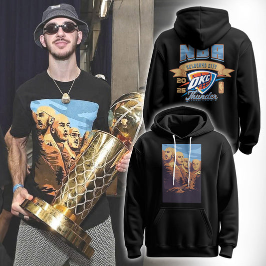 . Oklahoma City Thunder NBA x Alex Caruso Mount Rushmore Limited Edition Hoodie 2025