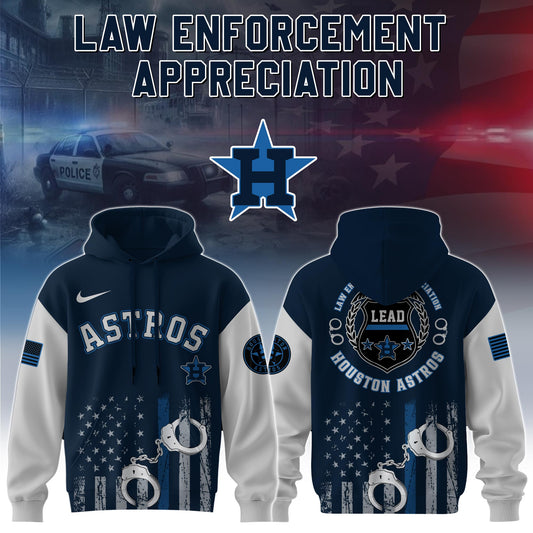 Houston Astros MLB x Law Enforcement Appreciation Day Hoodie Limited | LJ46