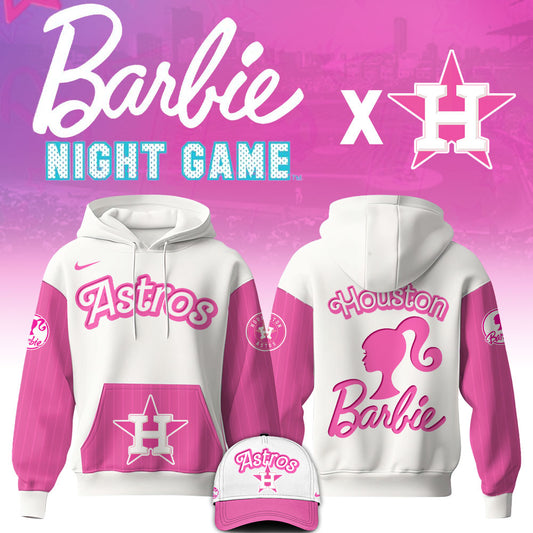 .    Houston Astros MLB x Barbie Night Game Limited Edition Hoodie 2025