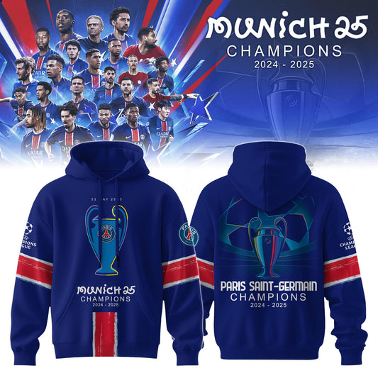 _Paris Saint-Germain F.C Champions League Winner 2025 Hoodie #2