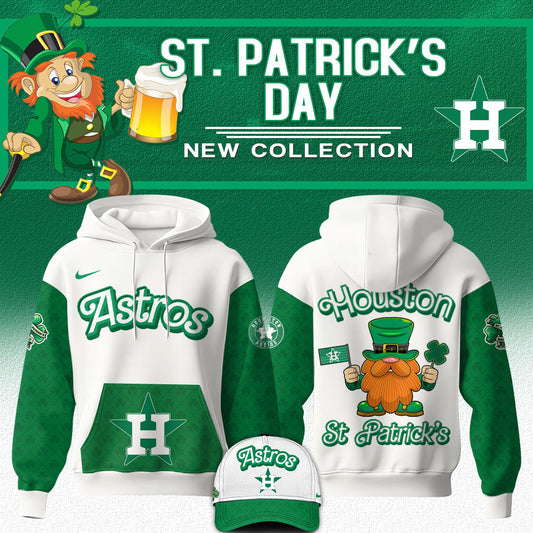 Houston Astros MLB x STPatrick's Day Limited Edition Hoodie 2025 | FK77