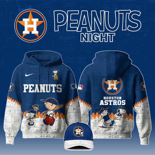 Unisex Houston Astros PEANUTS 75th Anniversary Hoodie Limited Editons | MB59