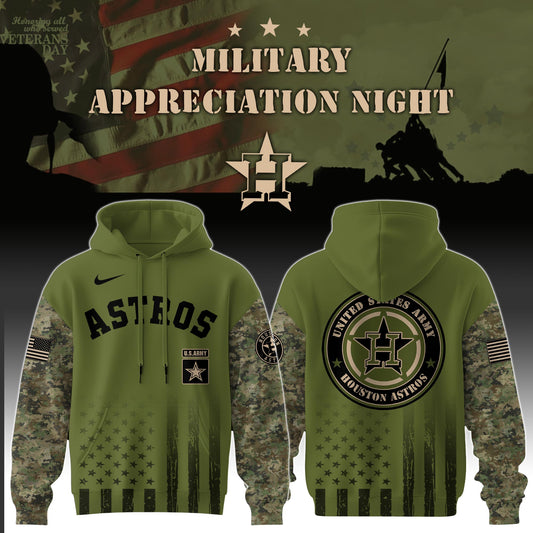 _Houston Astros x MLB x Army Military Appreciation Night  Hoodie Editions Limited