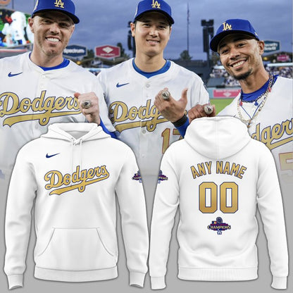 Special Edition World Series Champs Custom Name Hoodie