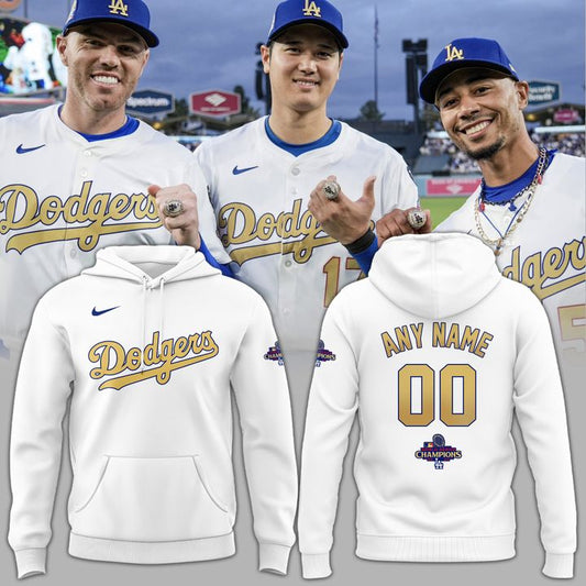 Special Edition World Series Champs Custom Name Hoodie