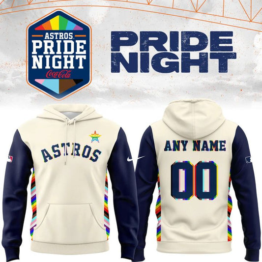 Special New Pride 25 Astros Logo Hoodie Custom Name Numbers