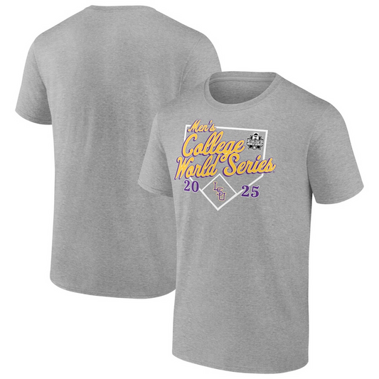 2025 NCAA Baseball Men's College World Series Bullpen Ace Grey T-Shirt