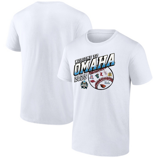 2025 NCAA Baseball Men's College World Series Bullpen Ace T-Shirt - White