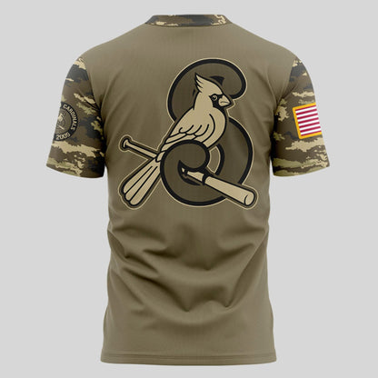 Limited Edition Springfield Cardinals Military Appreciation Night 2025 T-shirt