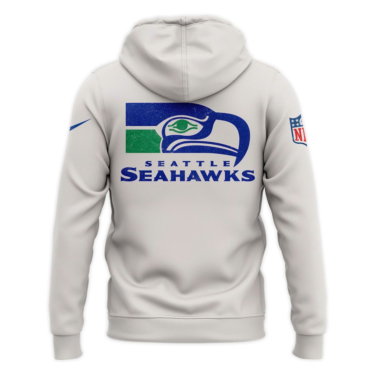 Men's Seattle Seahawks Starter White Team Logo Hoodie V2