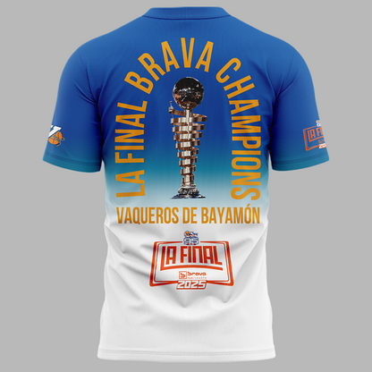 01.Vaqueros de Bayamon Champions Baloncesto Superior Nacional 2025 Tshirt