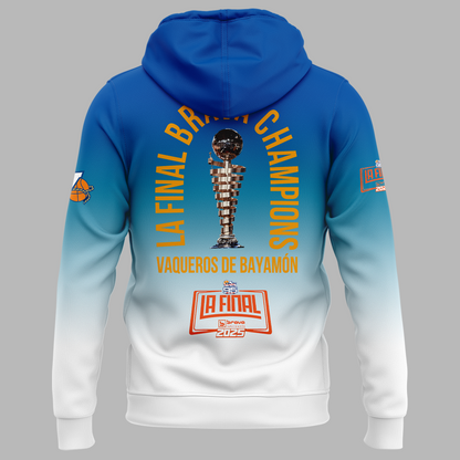 03.Vaqueros de Bayamon Champions Baloncesto Superior Nacional 2025 Hoodie