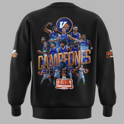 15.Vaqueros de Bayamon Champions Baloncesto Superior Nacional 2025 SWEATSHIRT