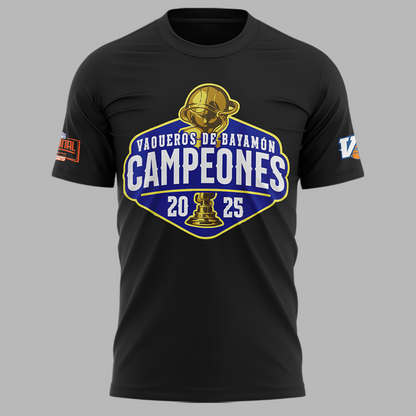 17.Vaqueros de Bayamon Champions Baloncesto Superior Nacional 2025 Tshirt