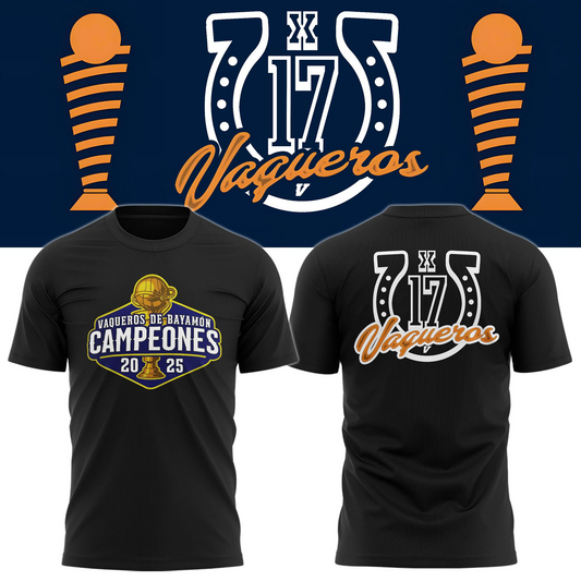 18.Vaqueros de Bayamon Champions Baloncesto Superior Nacional 2025 Tshirt