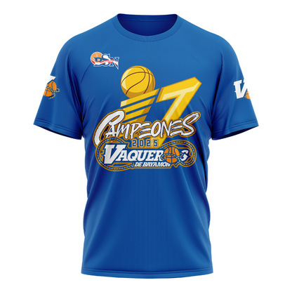 19.Vaqueros de Bayamon Champions Baloncesto Superior Nacional 2025 Tshirt