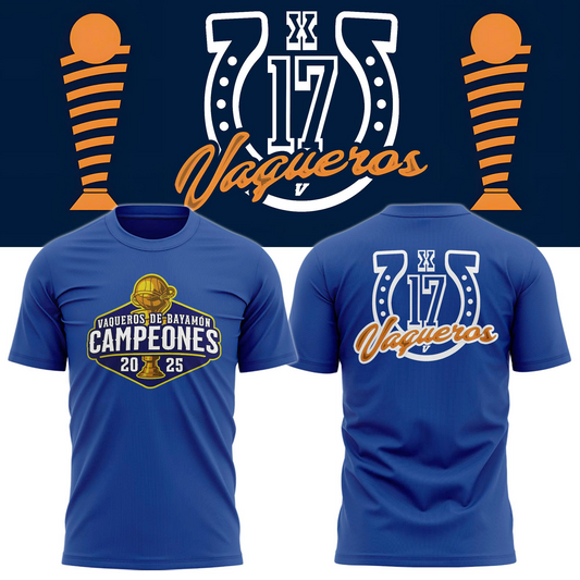 25.Vaqueros de Bayamon Champions Baloncesto Superior Nacional 2025 Tshirt