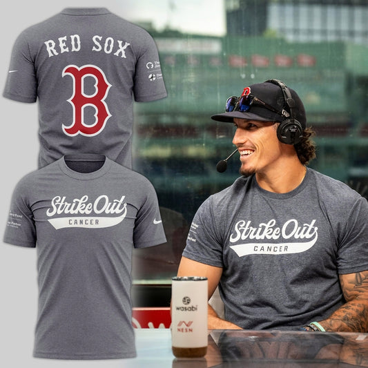 Special Strike Out Cancer Boston Red Sox T-Shirt