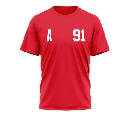Detroit Red Wings 91 Sergei Fedorov Tshirt-Red