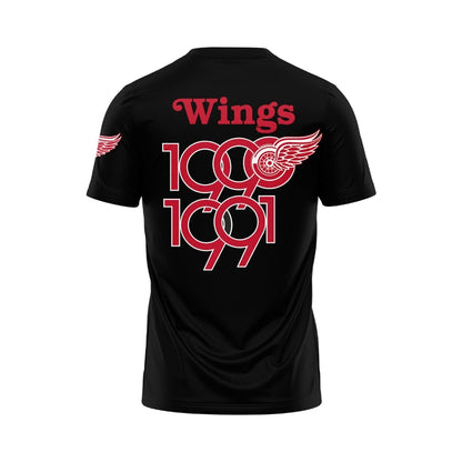 Detroit Red Wings 91 Sergei Fedorov Tshirt-Black