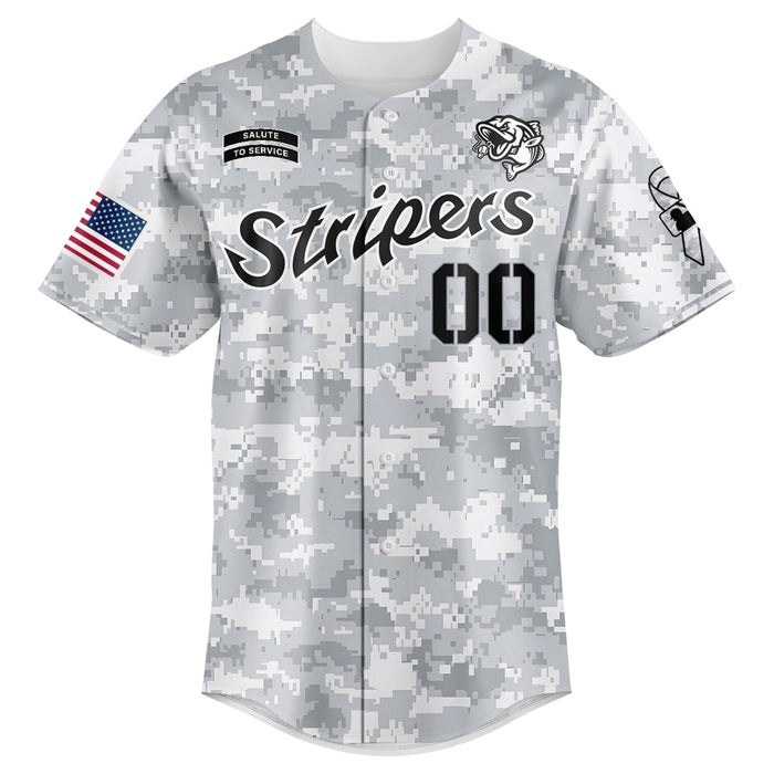 Gwinnett Stripers Military Appreciation Night 2025 Baseball Jersey