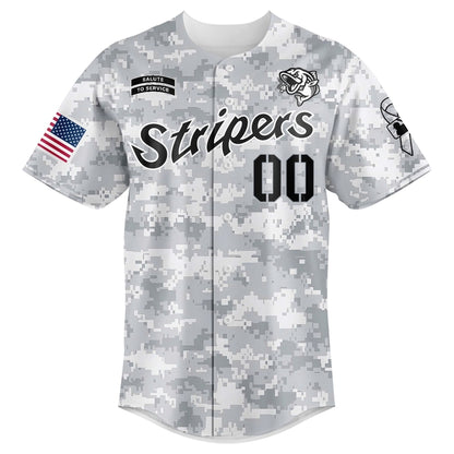 Gwinnett Stripers Military Appreciation Night 2025 Baseball Jersey