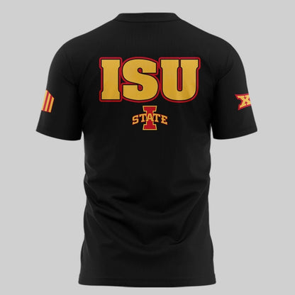 Special New 2025 ISU Logo Tshirt In Black