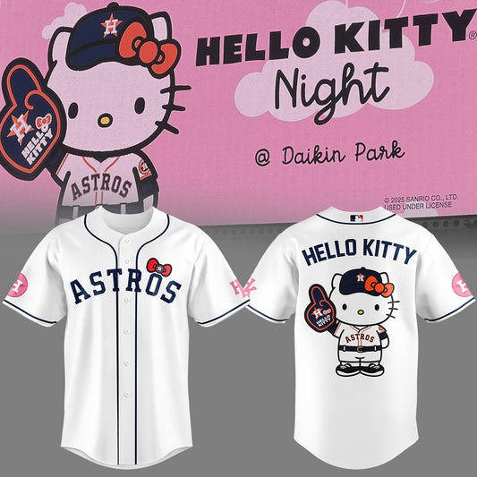 Hello Kitty Night x Houston Astros limited edition 2025 Jersey