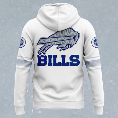 Buffalo Bills White Rivalries uniforms Limited Edition Hoodie 2025 (V2)
