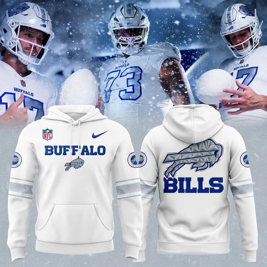 Buffalo Bills White Rivalries uniforms Limited Edition Hoodie 2025 (V2)