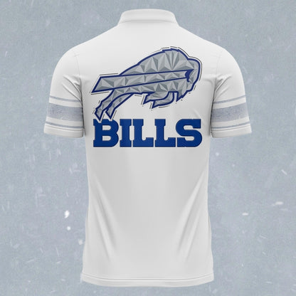 Buffalo Bills White Rivalries uniforms Polo Shirt 2025