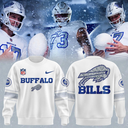 Buffalo Bills White Rivalries uniforms Sweashirt 2025