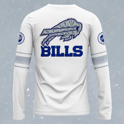 Buffalo Bills White Rivalries uniforms long sleeve shirt 2025