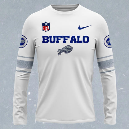 Buffalo Bills White Rivalries uniforms long sleeve shirt 2025
