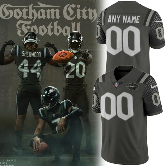 New York Jets 2025 Rivalries “Gotham City Football” Jersey